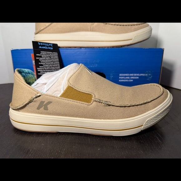 Korkers Fish Moc Bass Slip On Loafer Shoes Beige Mens 12 main image 10